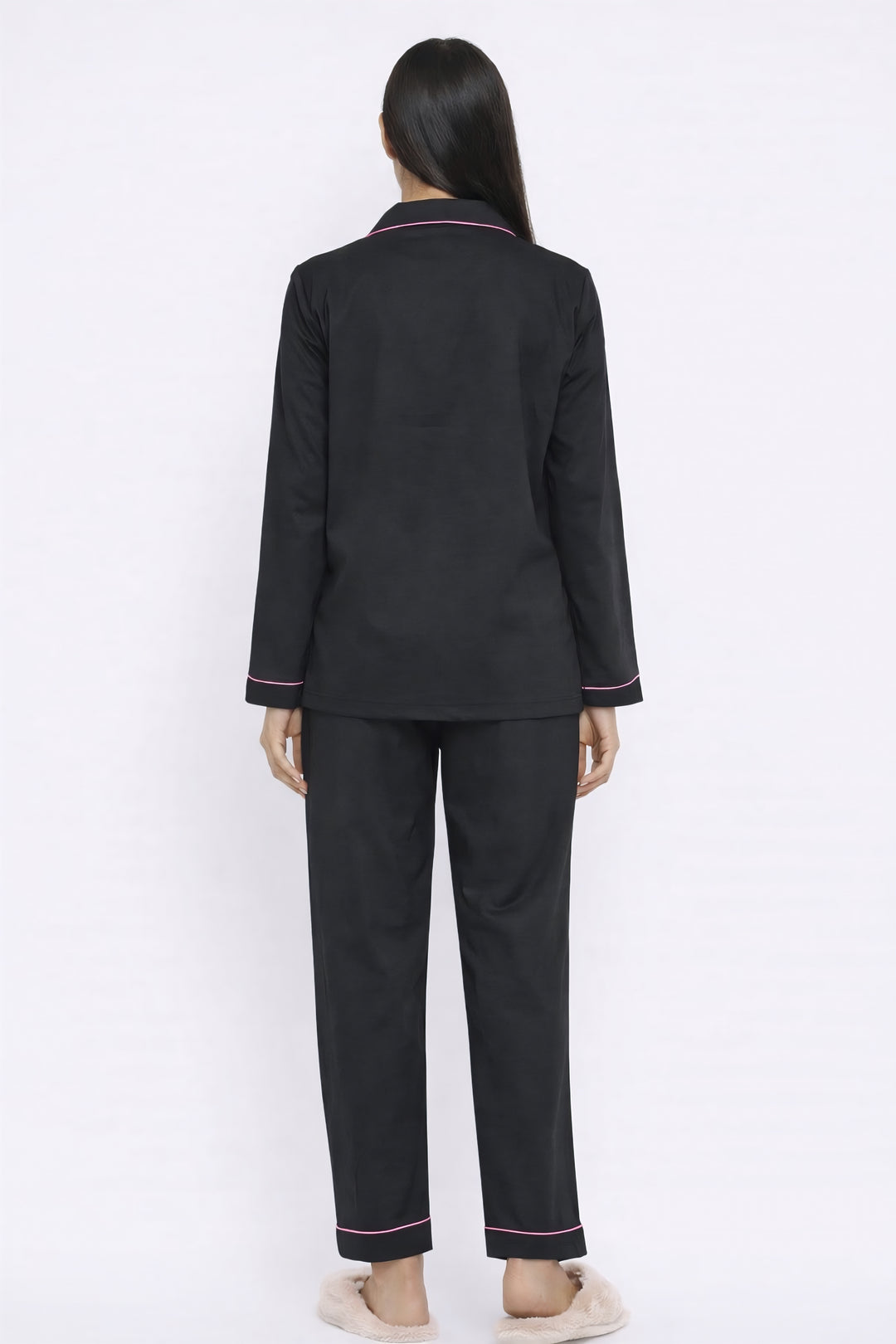 Delulu Solulu Print Long Sleeve Women's Night Suit