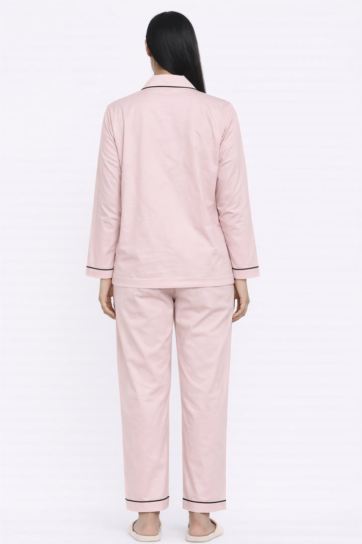 You Are Enough Print Long Sleeve Women's Night Suit