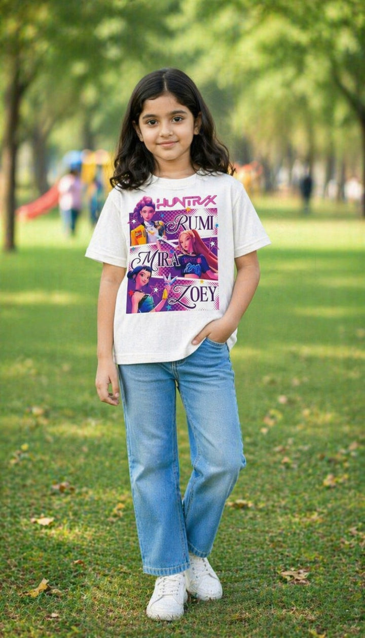 K-Pop Demon Hunters Power Girl Print T-Shirt