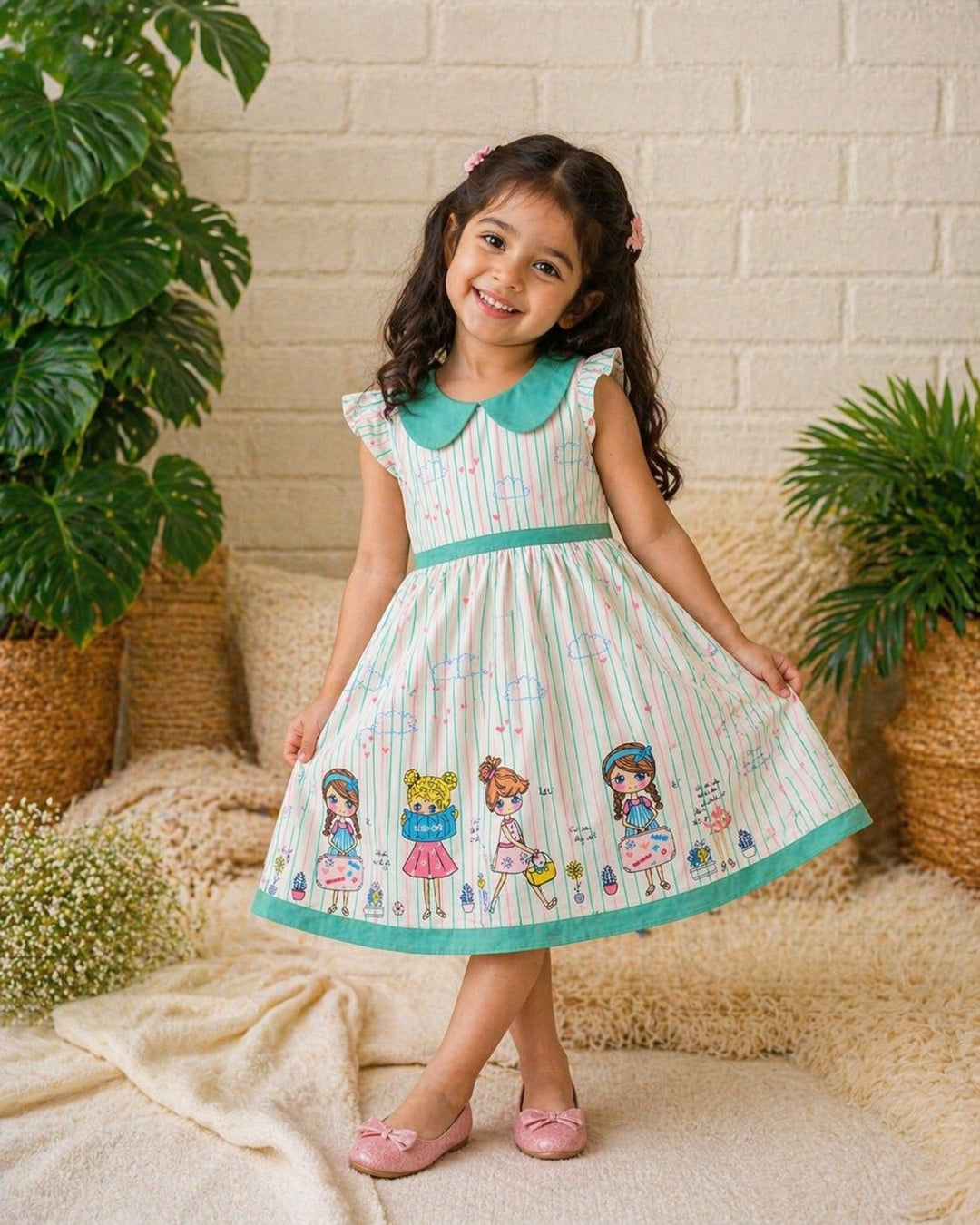 Lets go Shopping Girl's Dress