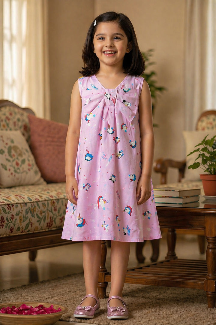 Unicorn Bow Girl's Dress