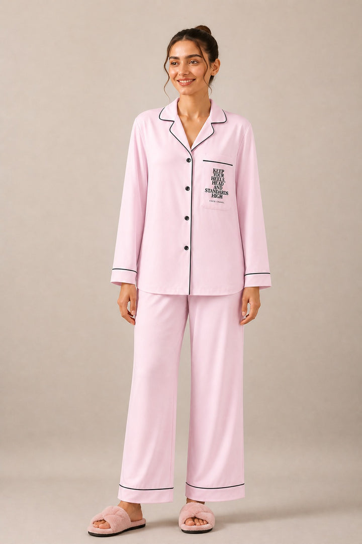 Standards High Long Sleeve Women's Night Suit