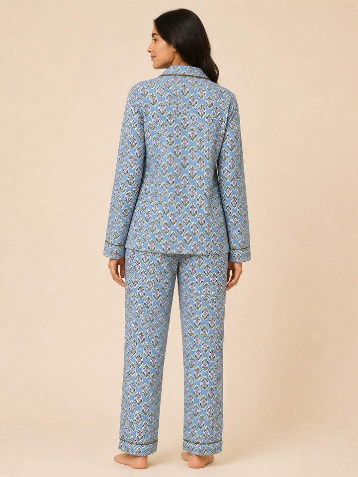 Bluebell Blossom Nightsuit Long Sleeve Women's Night Suit