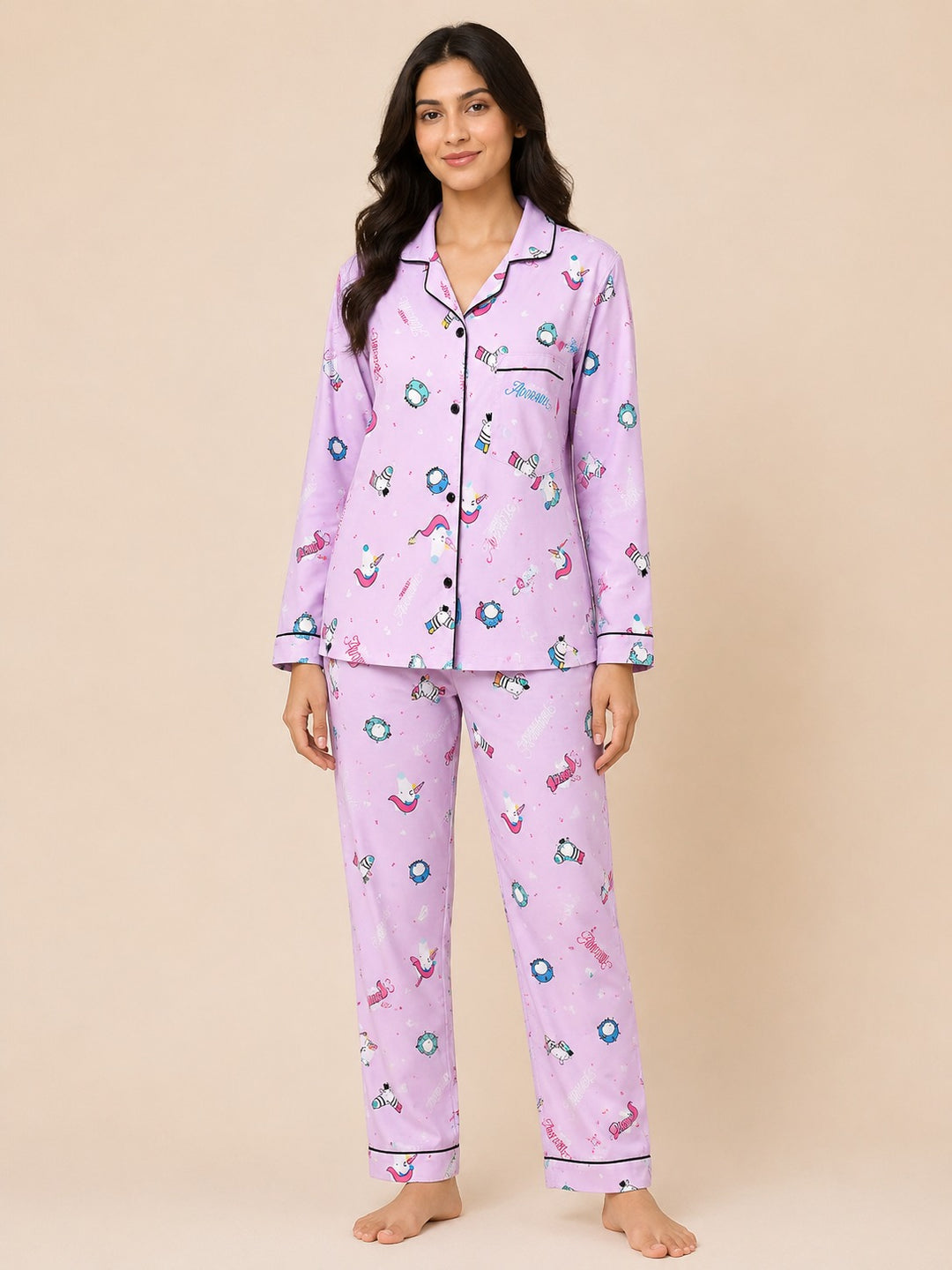 Fairytale Long Sleeve Women's Night Suit