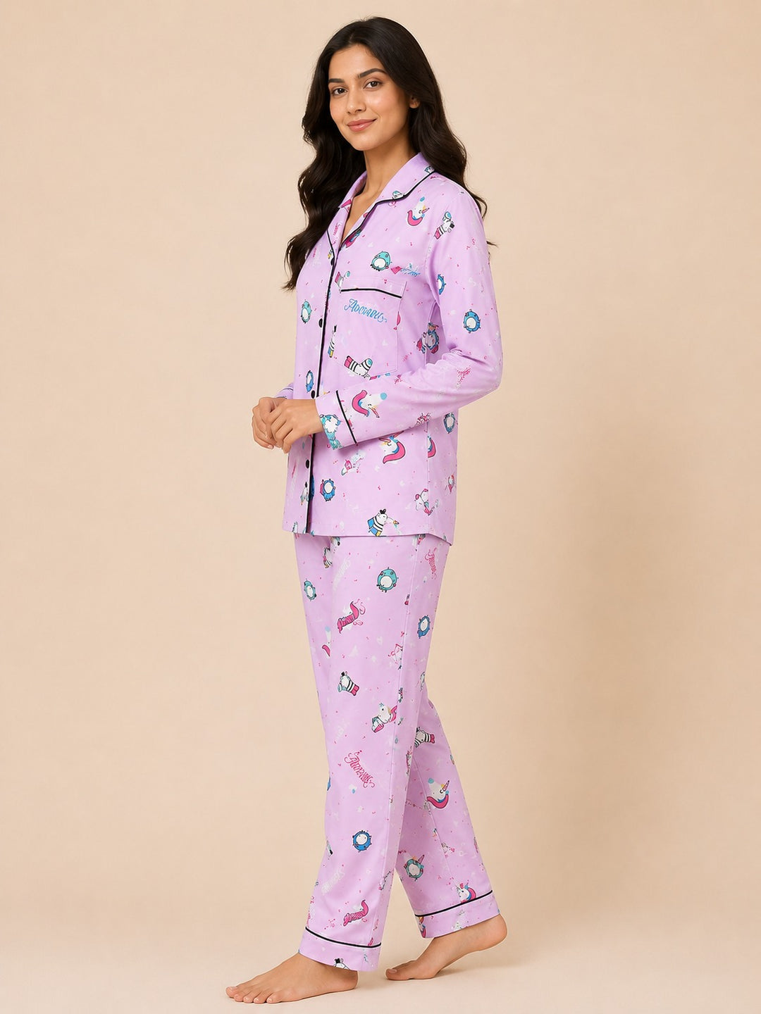 Fairytale Long Sleeve Women's Night Suit