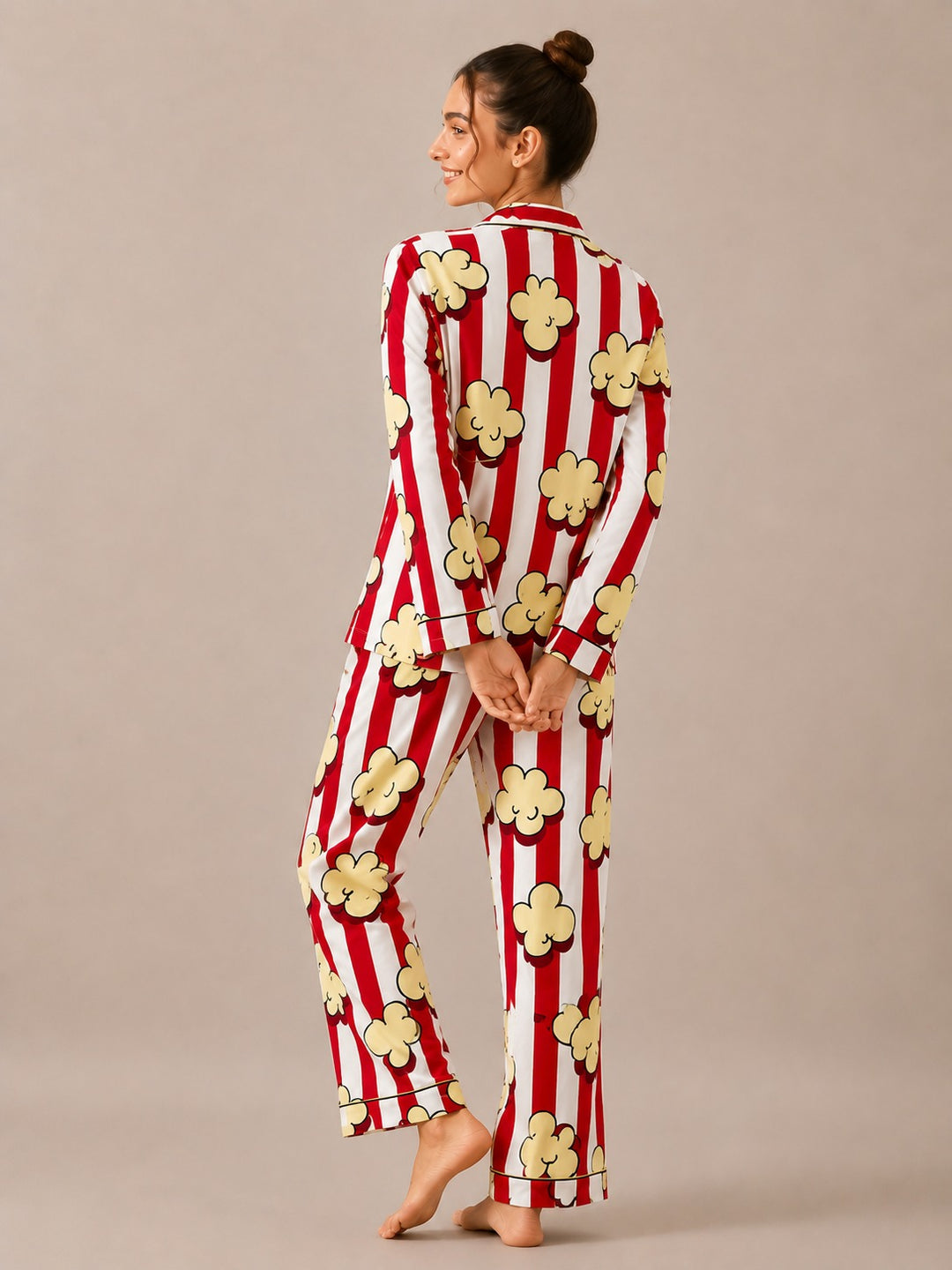 Butter Pop Bliss Print Long Sleeve Women's Night Suit