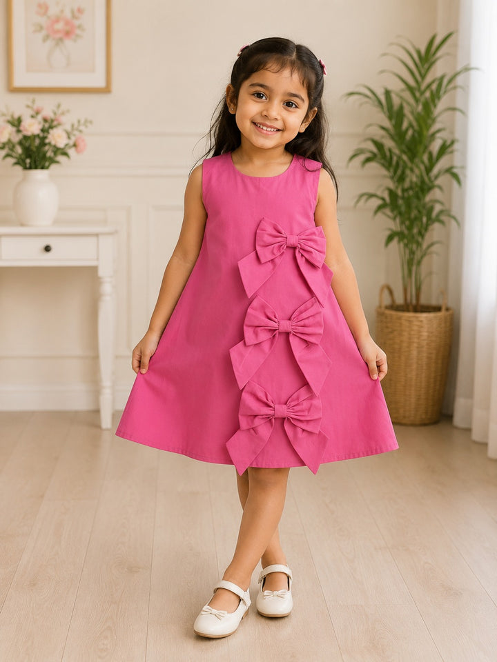 Pink Bow  Dress