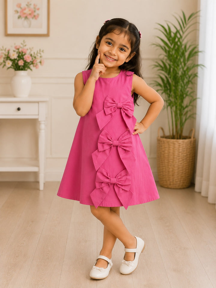 Pink Bow  Dress