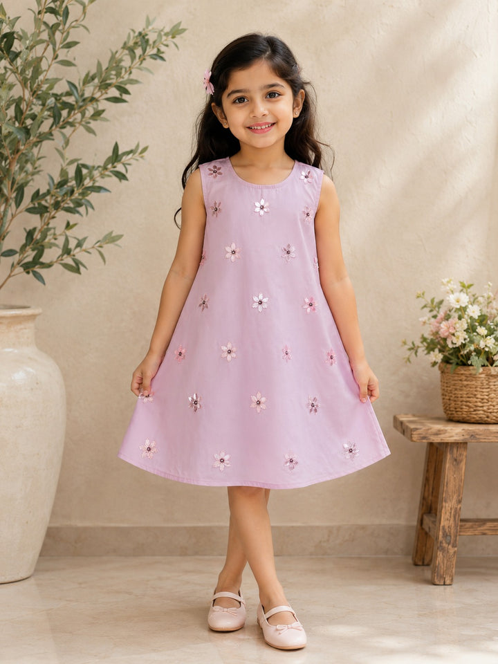 Pink Petal Sequin Dress