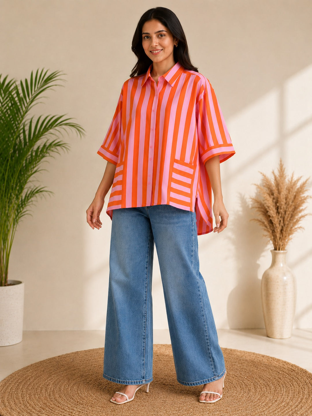 Pink Paradise Stripe Shirt