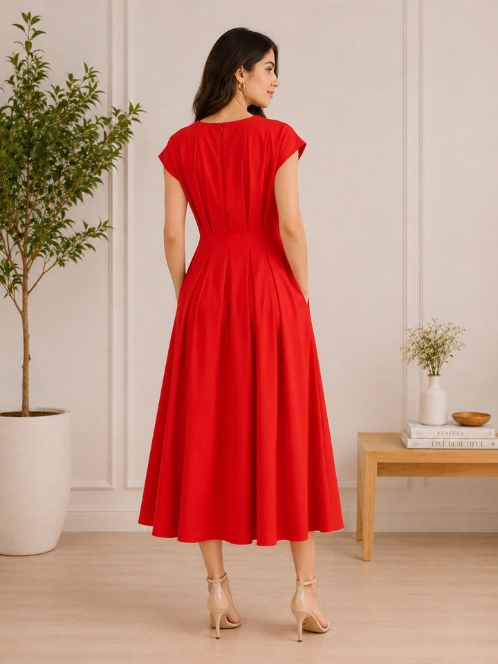 Red Dahlia Dress