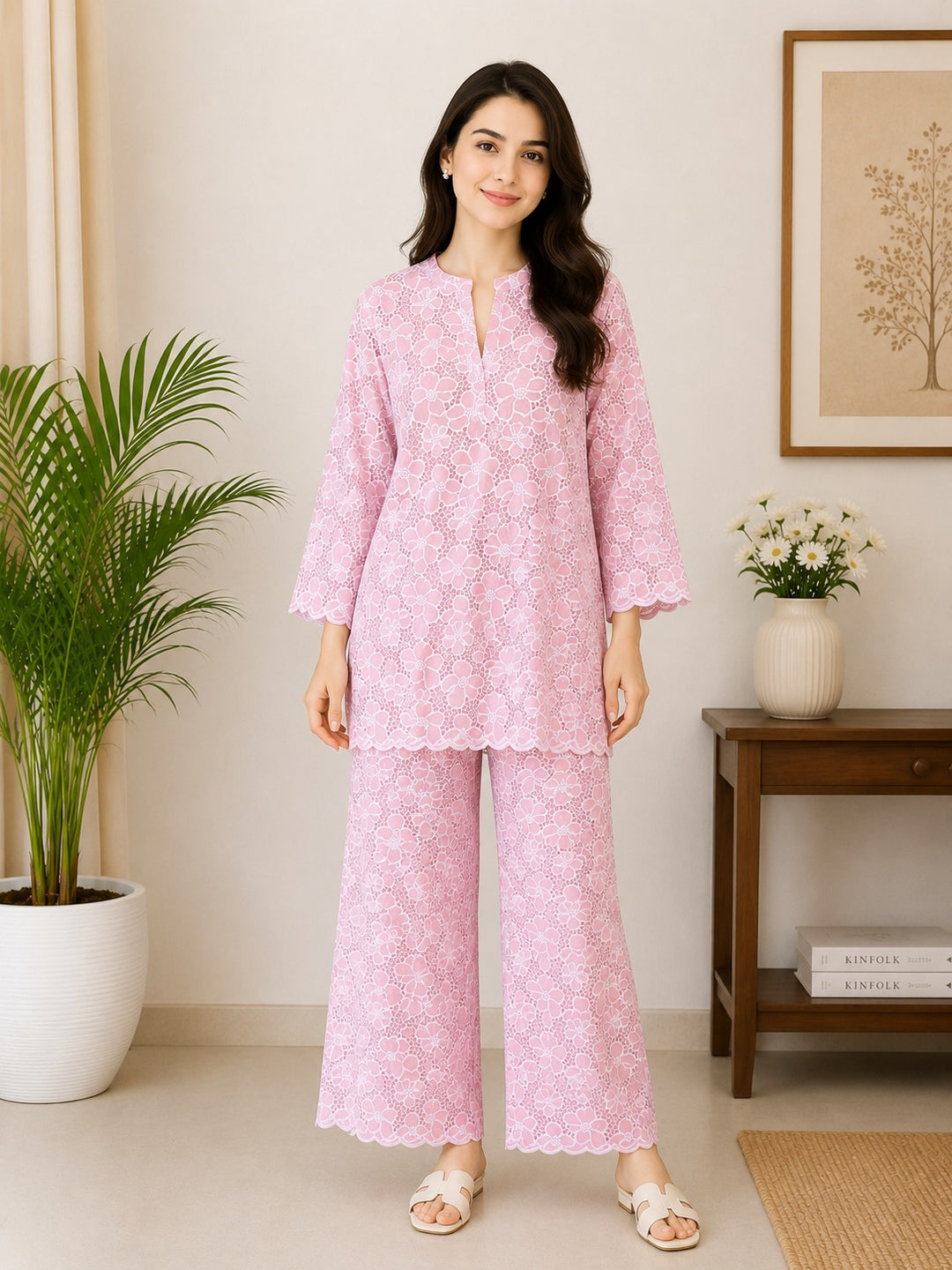 Pink Petal Bloom Co-ord Set