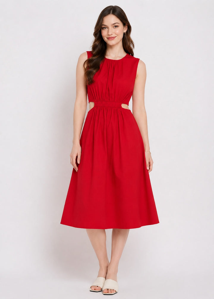Cut Out Cotton Dress
