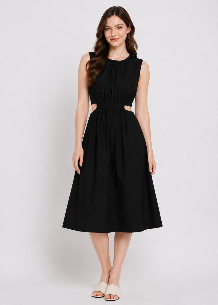 Cut Out Cotton Dress