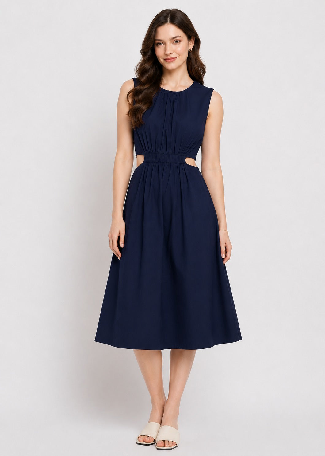 Cut Out Cotton Dress