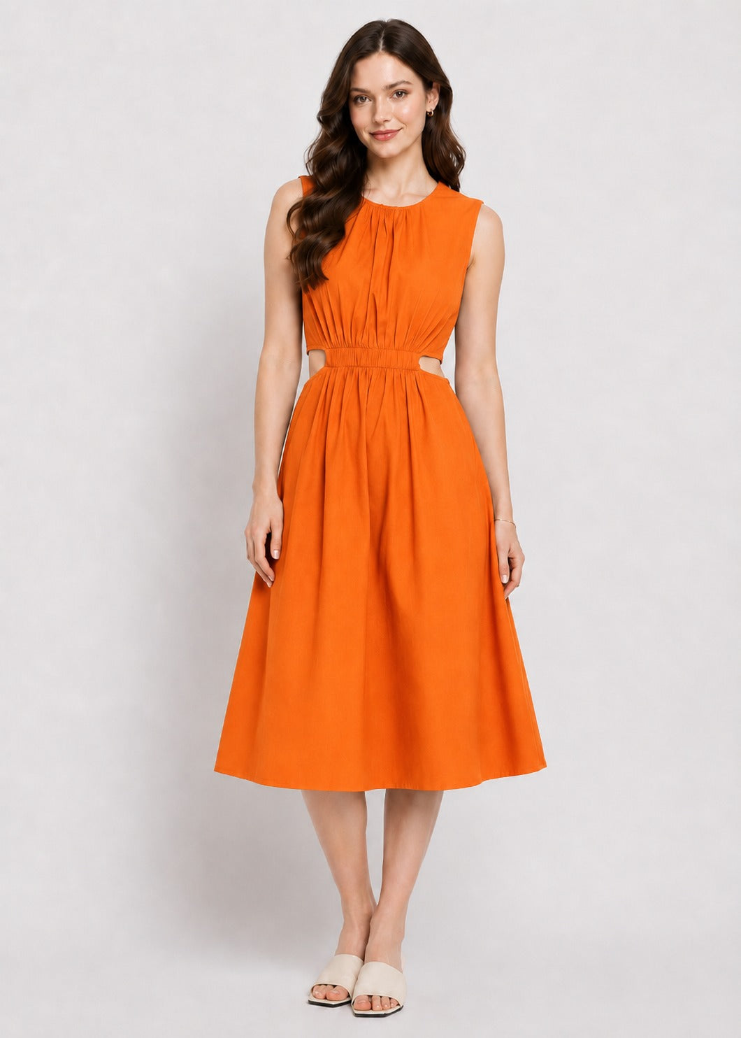 Cut Out Cotton Dress