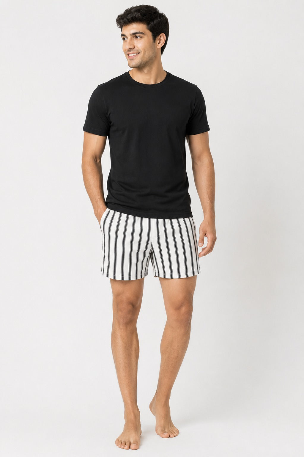 Black Tie Stripe Boxer
