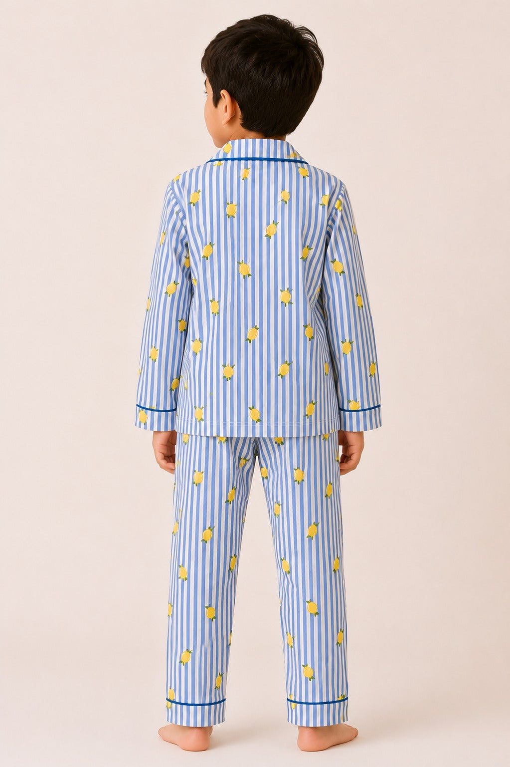 Lemon Lane Print  Long Sleeve Night Suit