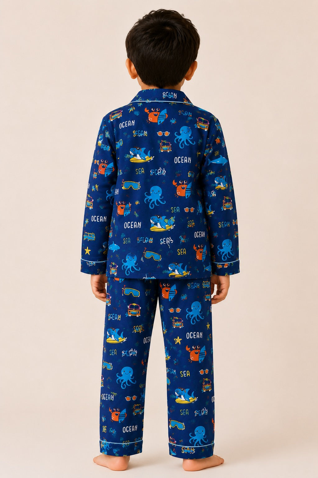Ocean Explorer Print  Long Sleeve Night Suit