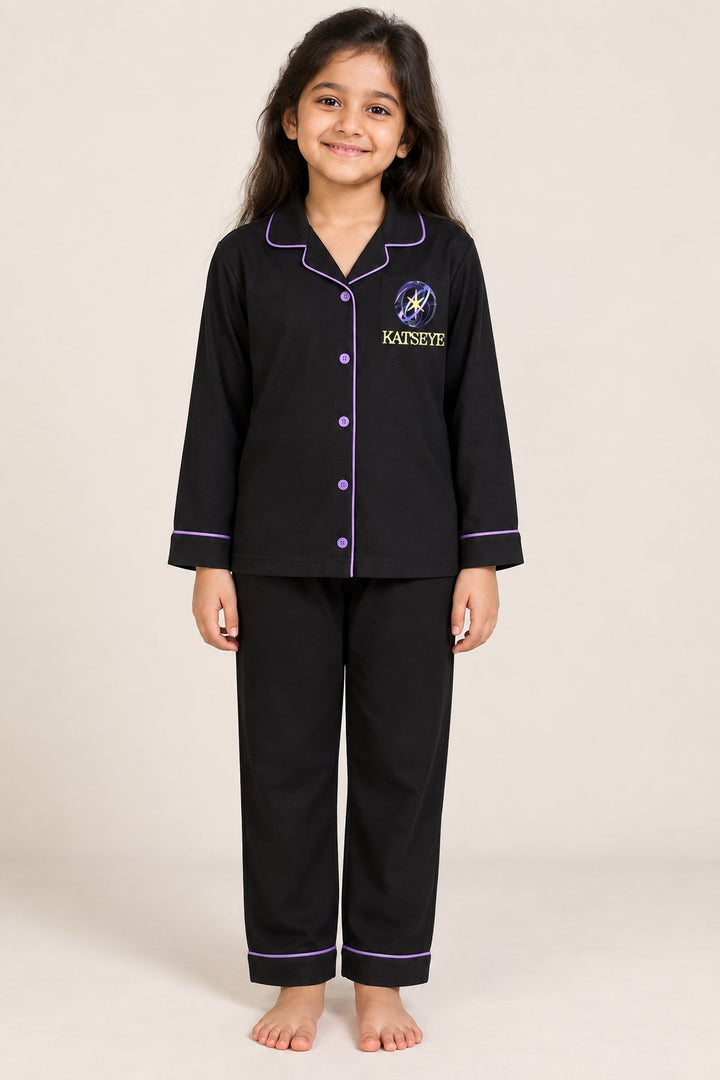 Midnight KATSEYE Dream Print Long Sleeve  Night Suit