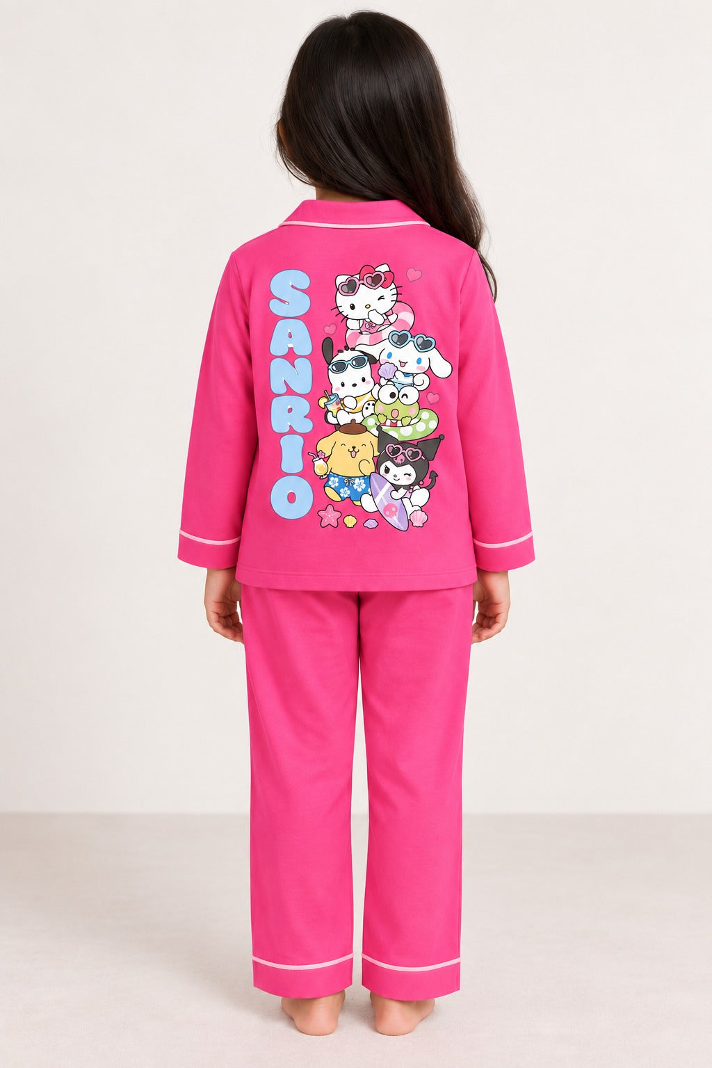 Pink Sanrio Dream Print Long Sleeve  Night Suit