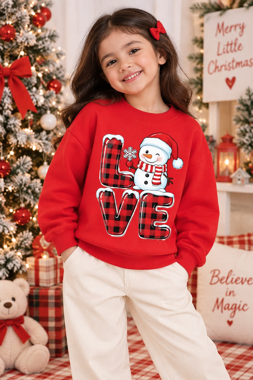 Merry & Bright Love Sweatshirt