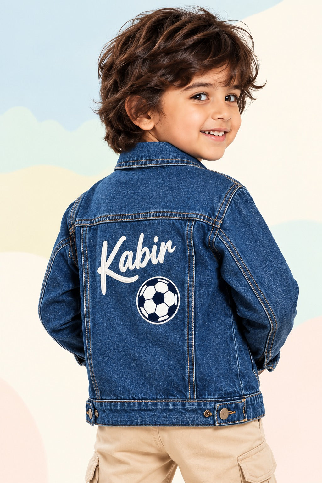 Personalised Embroidered Denim Jacket for Kids