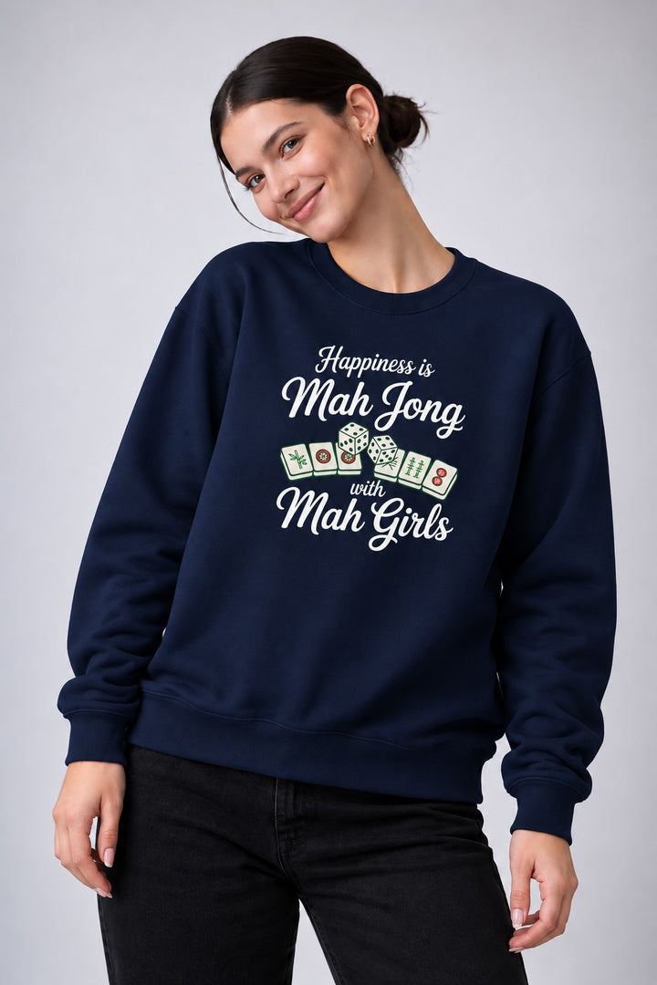 Mah Girls Club Print Long Sleeve Women's Sweatshirt