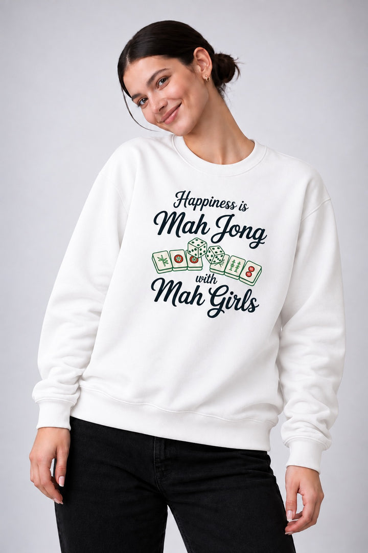 Mah Girls Club Print Long Sleeve Women's Sweatshirt