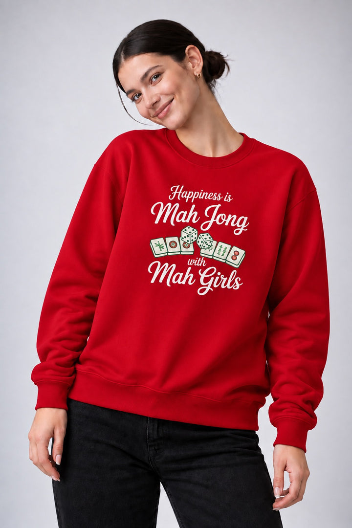 Mah Girls Club Print Long Sleeve Women's Sweatshirt