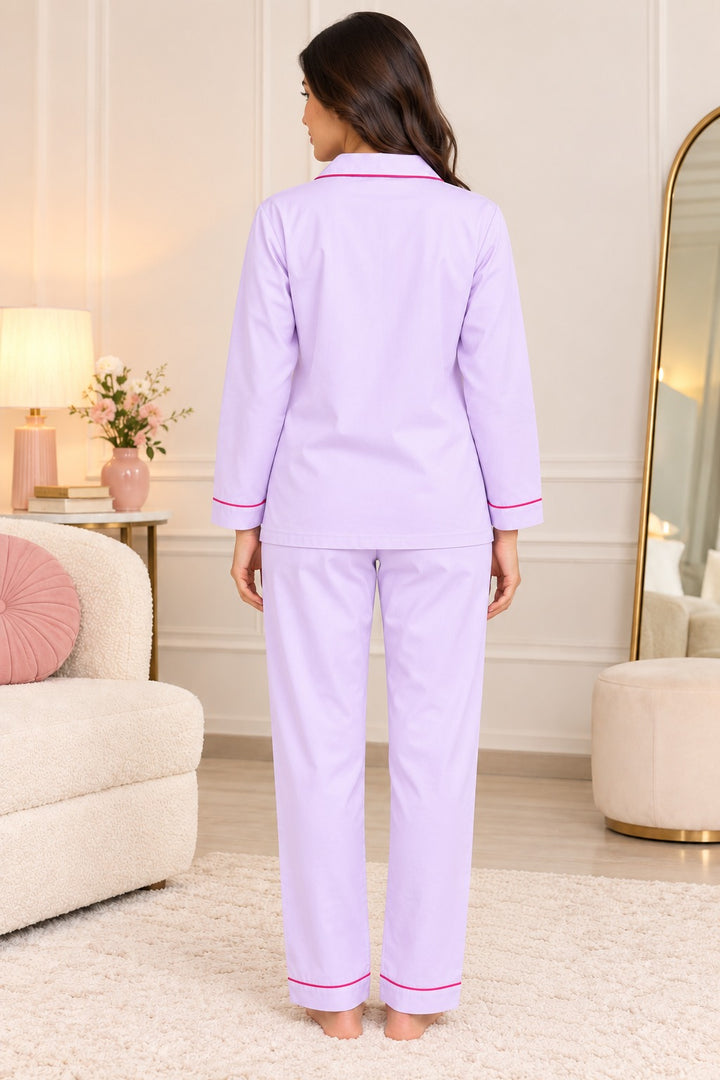 Mahjong Girlie Club Print  Long Sleeve Women's Night Suit
