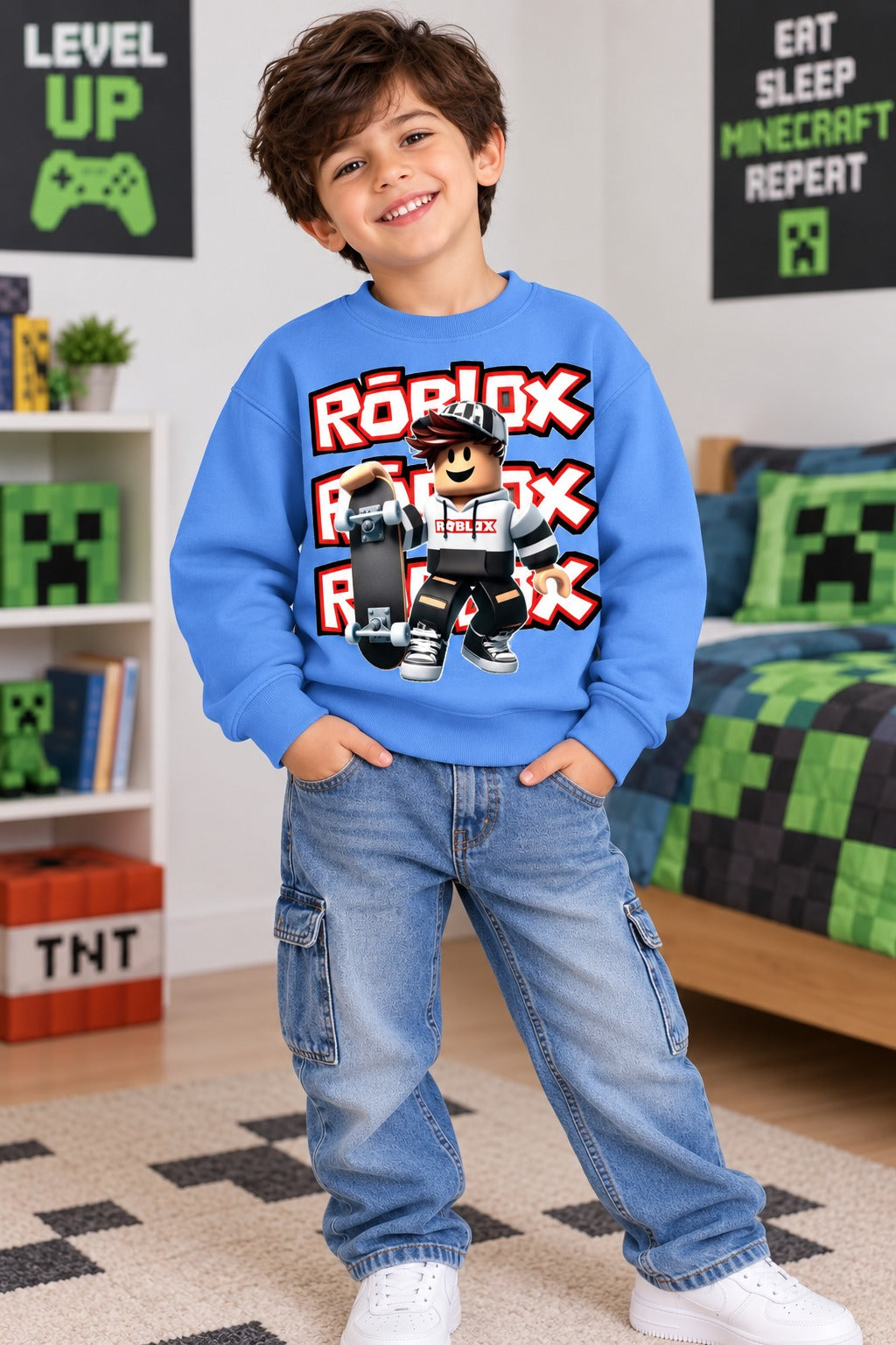 Level Up Your Style with Roblox Kids Sweatshirt