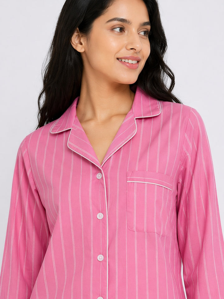 Soft Blush Dreamwear Print Long Sleeve Women's Night Suit