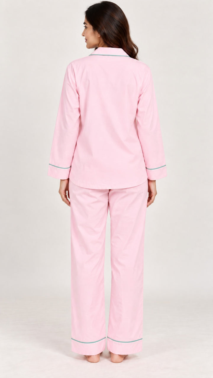 It's Mahjong Time Print  Long Sleeve Women's Night Suit