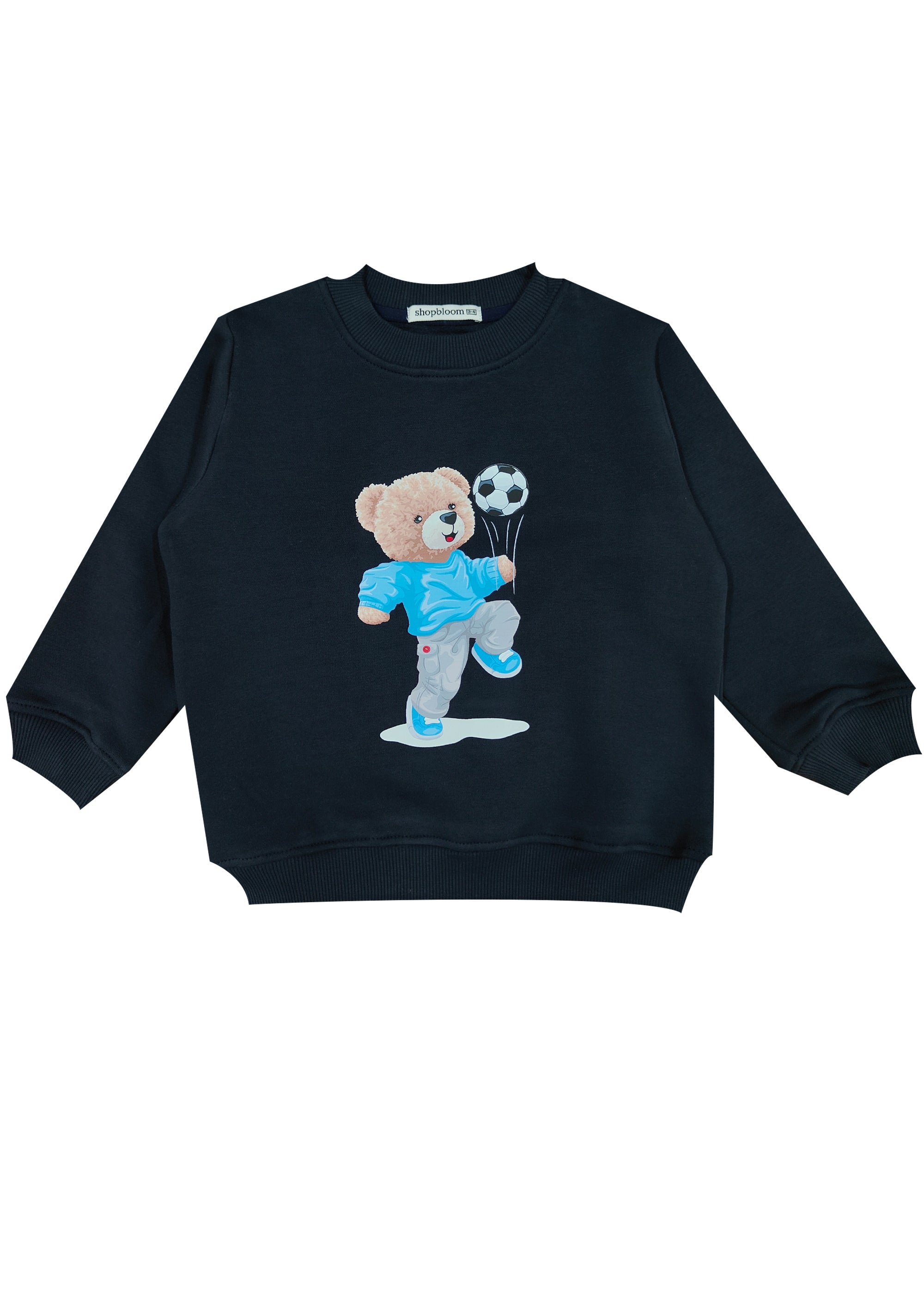 Lets Play Teddy Fleece Kids Sweatshirt