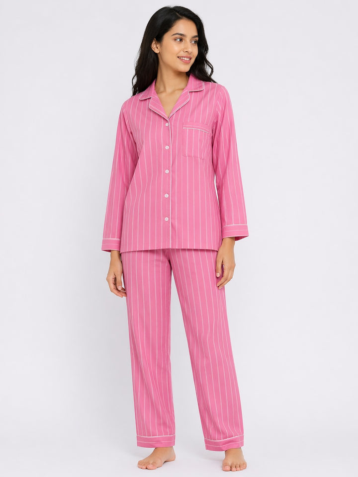Soft Blush Dreamwear Print Long Sleeve Women's Night Suit