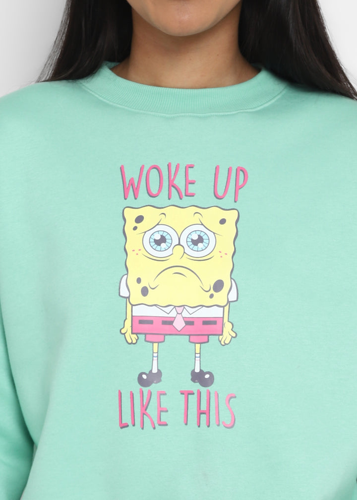 Woke Up Like This Aquamarine Long Sleeve Women's Co-ord Set - Shopbloom