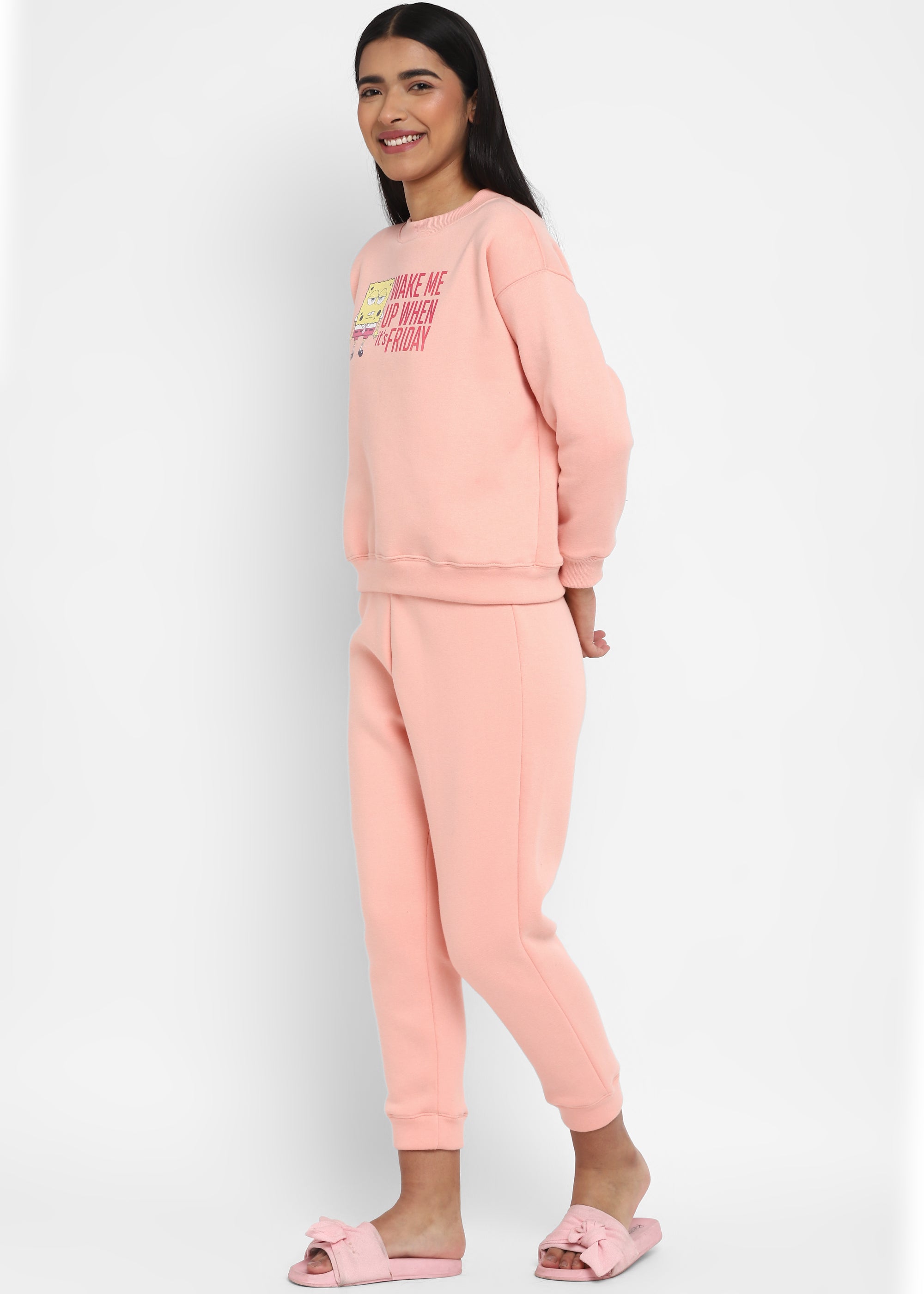 Wake Me Up When It's Friday Long Sleeve Women's Co-ord Set - Shopbloom