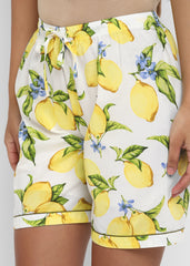 Lemon Squeezy Print Short Sleeve Women's Boxer Set - Shopbloom