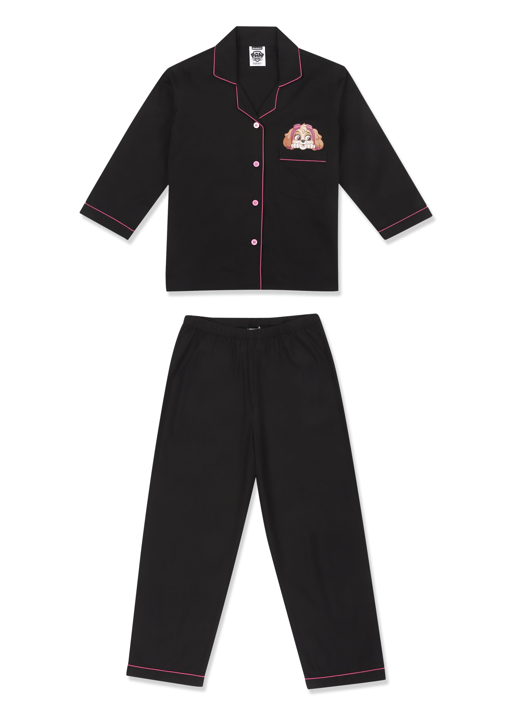 Paw Patrol Skye Print Long Sleeve Kids Night Suit - Shopbloom