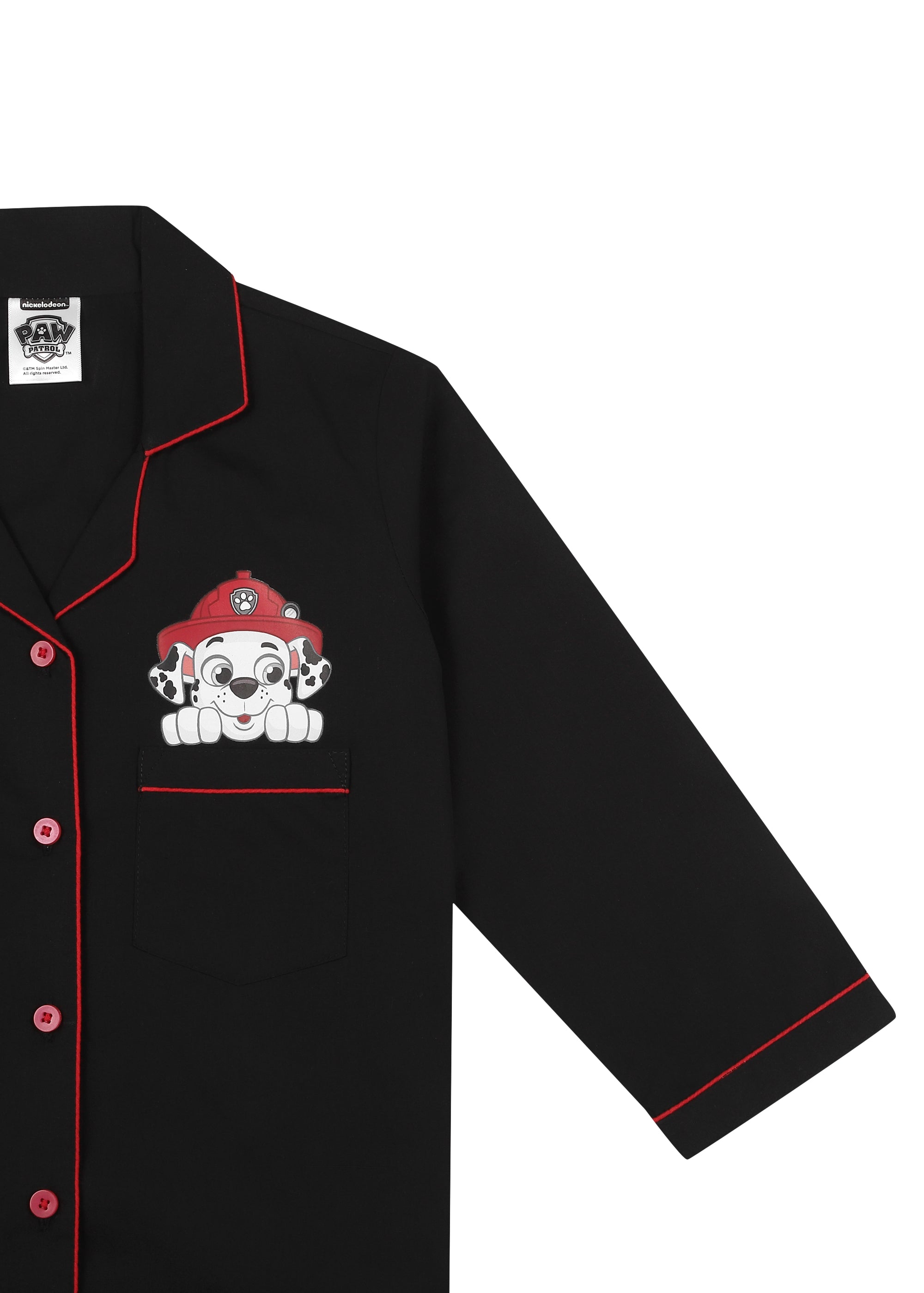 Paw Patrol Marshall Print Long Sleeve Kids Night Suit - Shopbloom