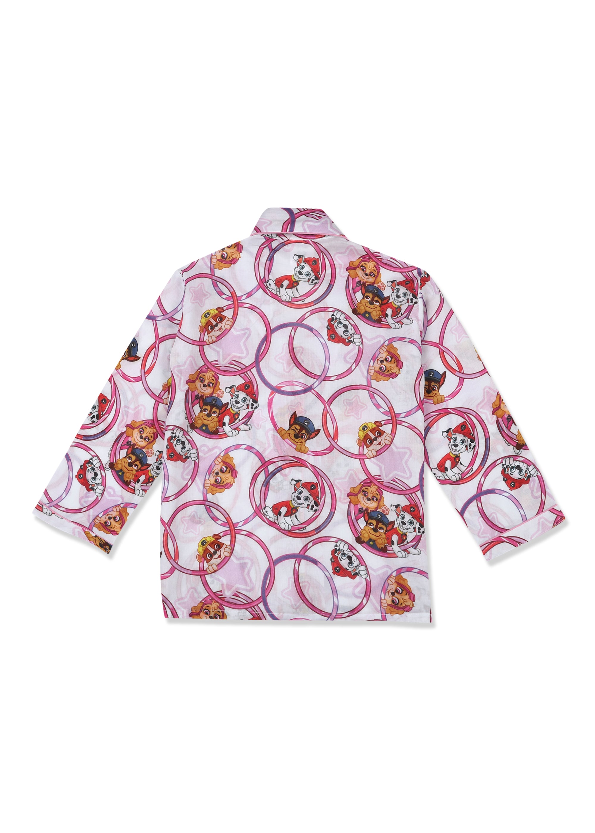 Paw Patrol Cirlces Print Long Sleeve Kids Night Suit - Shopbloom