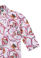 Paw Patrol Cirlces Print Long Sleeve Kids Night Suit - Shopbloom