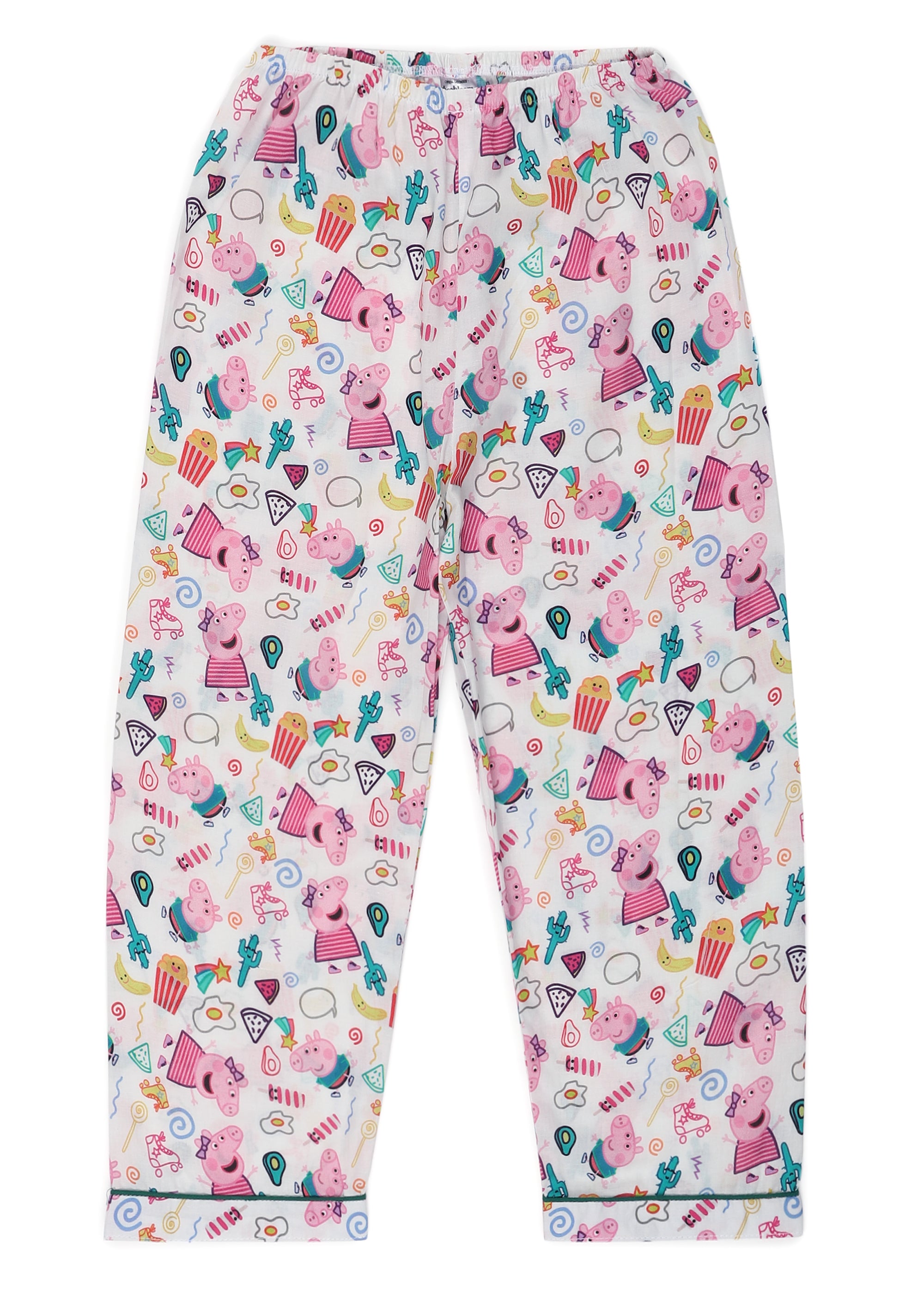 Peppa Mix Print Long Sleeve Kids Night Suit - Shopbloom