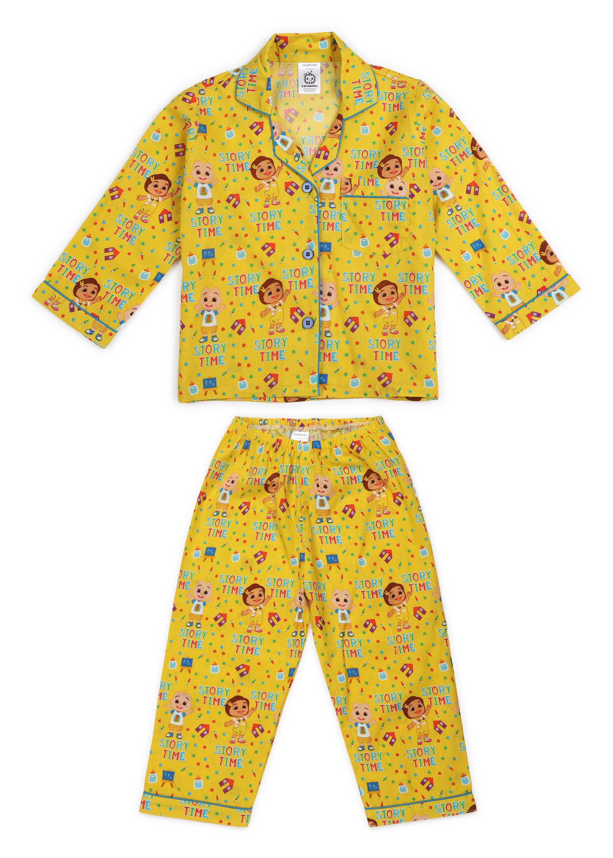 Story Time Print Long Sleeve Kids Night Suit