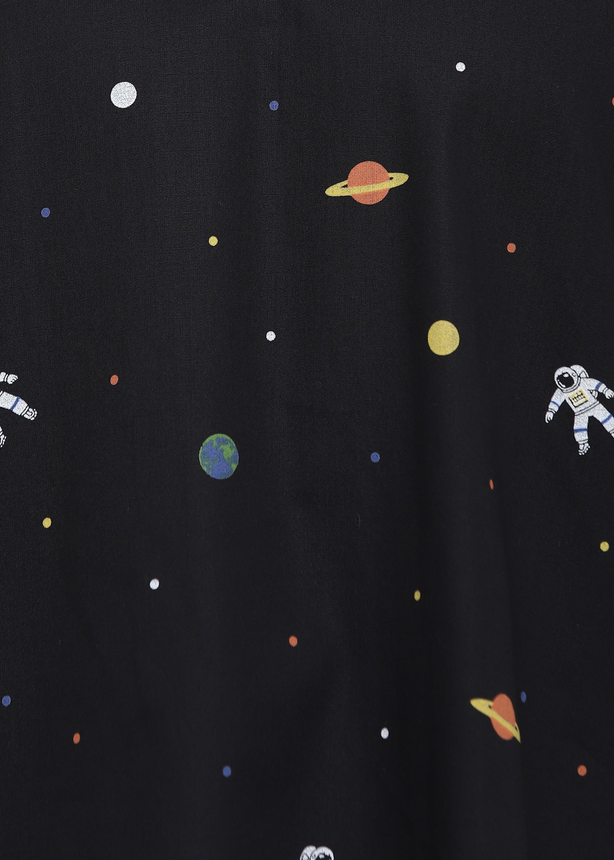 Space Print V Neck Women's Night Suit - Shopbloom