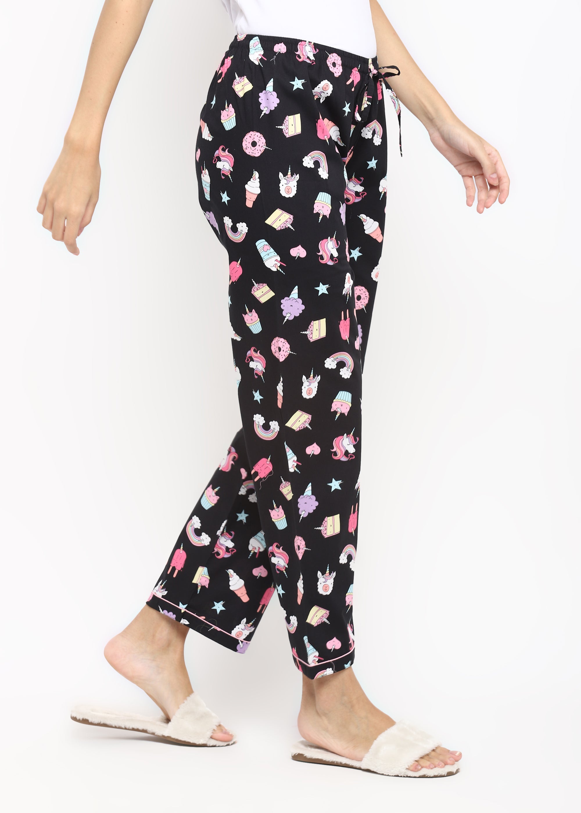 Black Unicorn Women's Pyjama Bottoms - Shopbloom