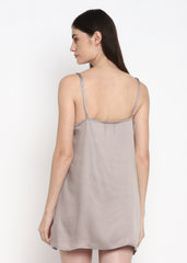 Ultra Soft Light Grey Modal Satin Women's Slip - Shopbloom