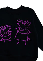 Peppa Pink Glitter Cotton Fleece Kids Sweatshirt Set - Shopbloom