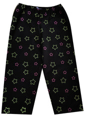 Glow in the Dark Pink Star Print Long Sleeve Kids Night Suit - Shopbloom